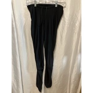 Giordana Women's Cycling Pants Black XL 5-52 Italy Drawstring Zipper Ankle